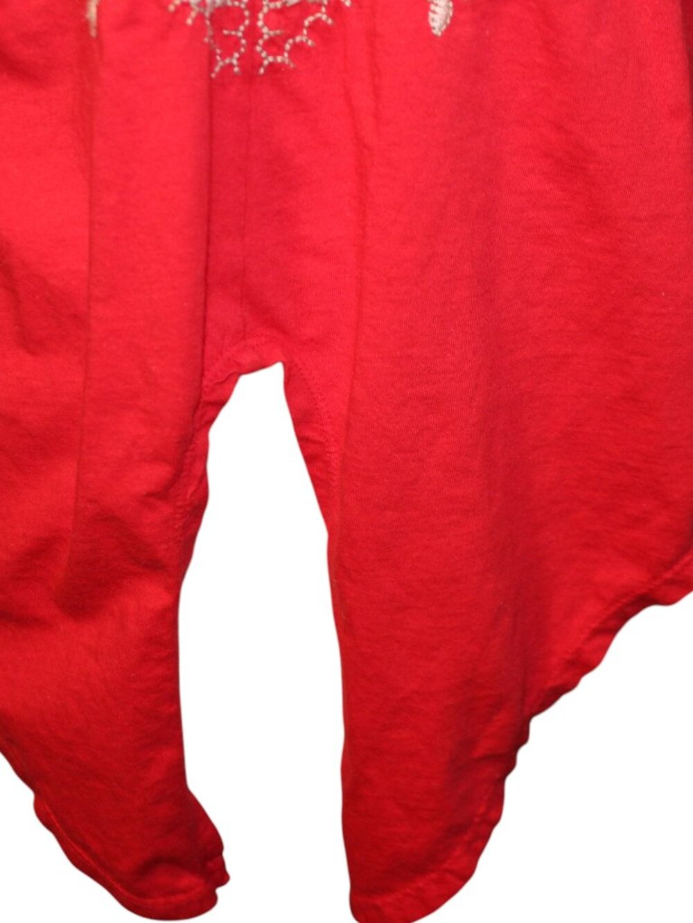 JOHNNY WAS Embroidered Rita Knot Tie Front Top Size XL Red Coral Boho Designer - Picture 6 of 13